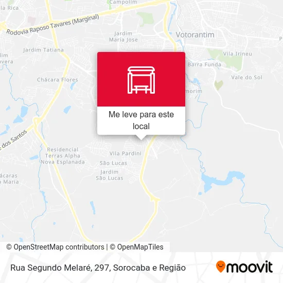 Rua Segundo Melaré, 297 mapa