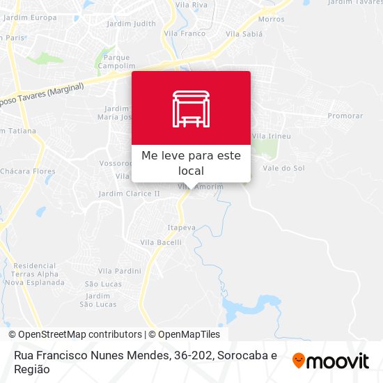 Rua Francisco Nunes Mendes, 36-202 mapa