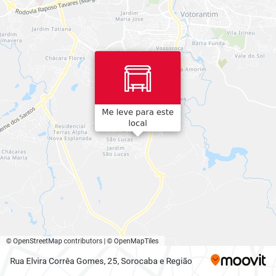 Rua Elvira Corrêa Gomes, 25 mapa