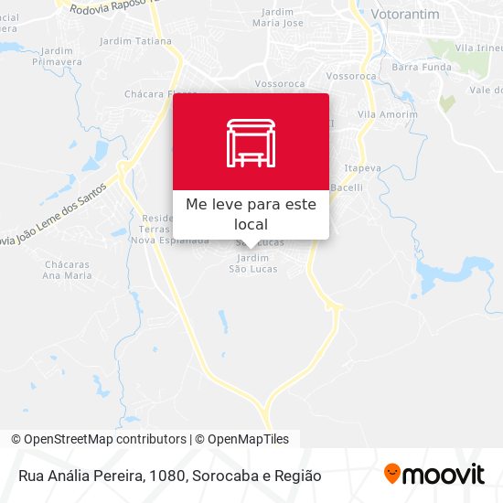 Rua Anália Pereira, 1080 mapa