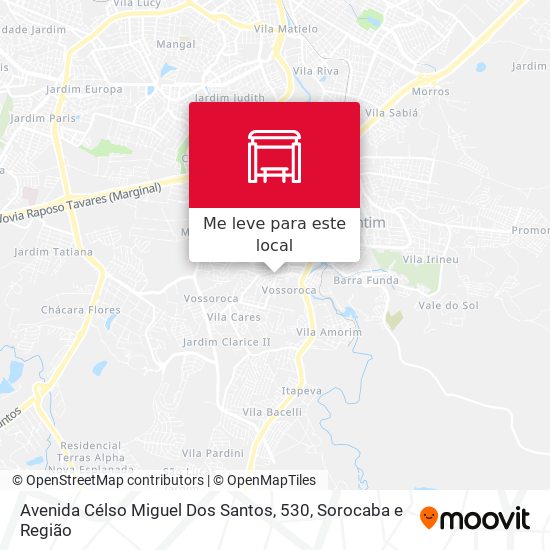 Avenida Célso Miguel Dos Santos, 530 mapa