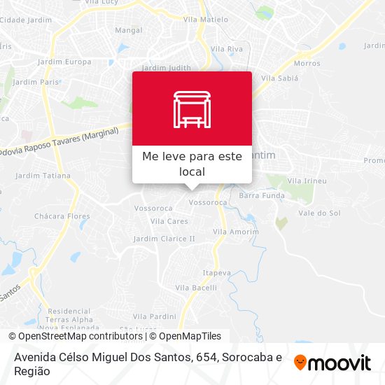 Avenida Célso Miguel Dos Santos, 654 mapa