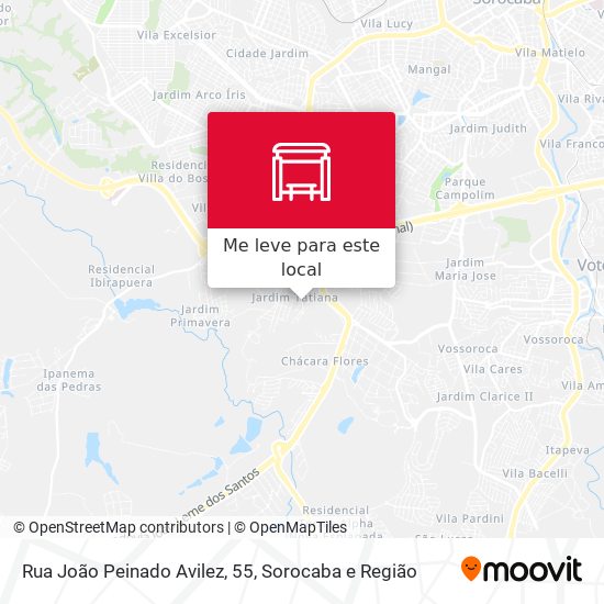 Rua João Peinado Avilez, 55 mapa