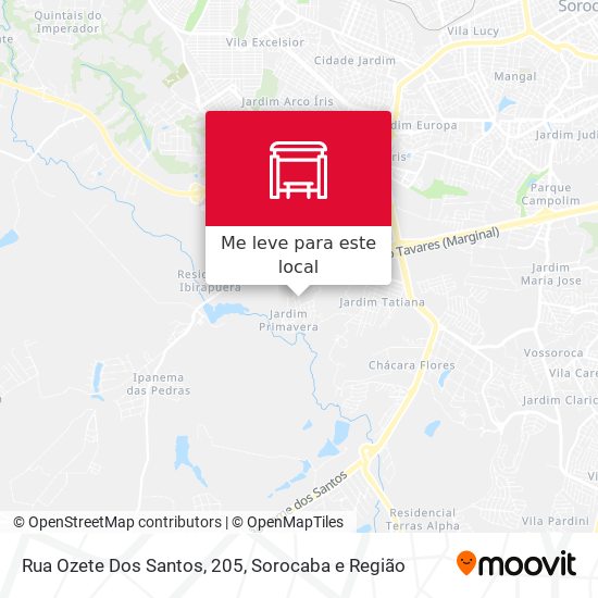 Rua Ozete Dos Santos, 205 mapa
