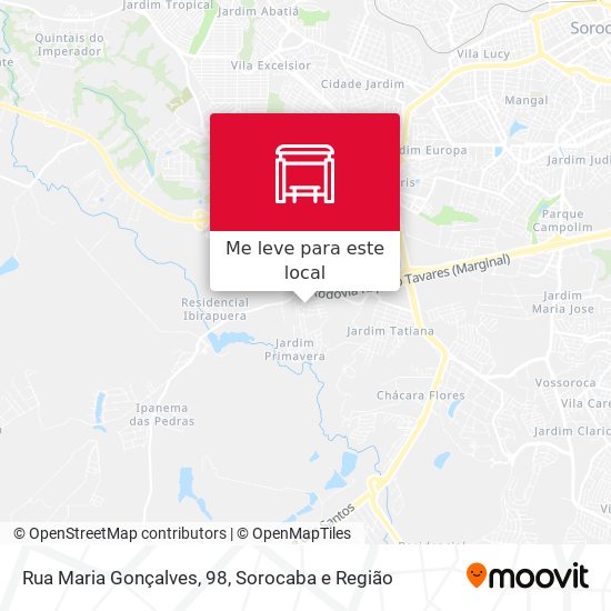 Rua Maria Gonçalves, 98 mapa