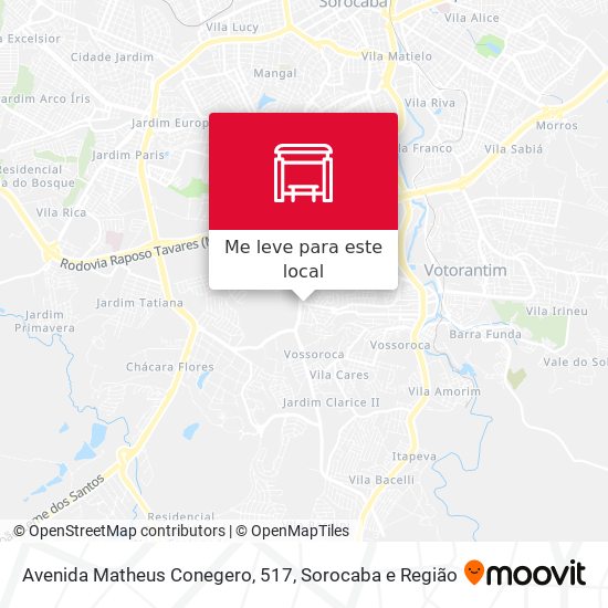 Avenida Matheus Conegero, 517 mapa