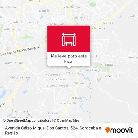 Avenida Célso Miguel Dos Santos, 524 mapa