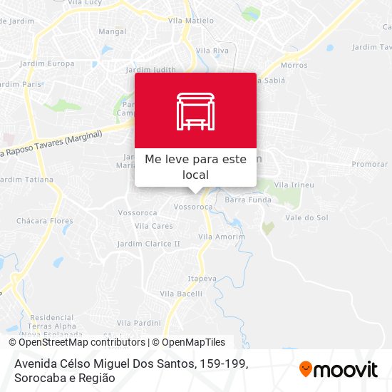 Avenida Célso Miguel Dos Santos, 159-199 mapa