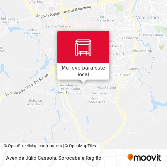 Avenida Júlio Cassola mapa
