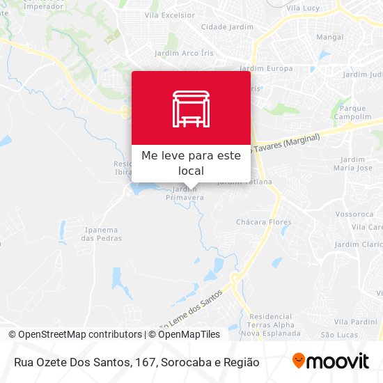 Rua Ozete Dos Santos, 167 mapa