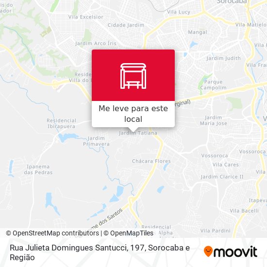 Rua Julieta Domingues Santucci, 197 mapa