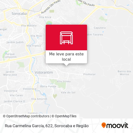 Rua Carmelina García, 622 mapa