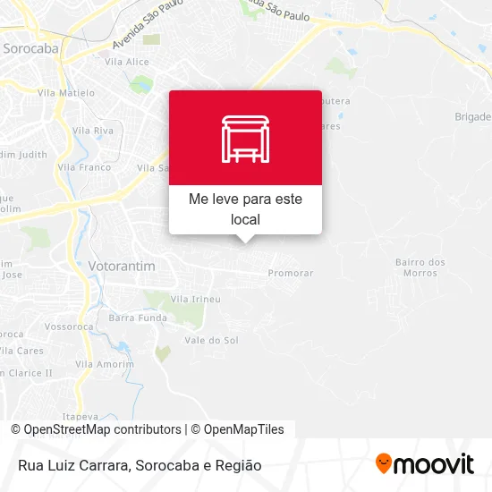 Rua Luiz Carrara mapa