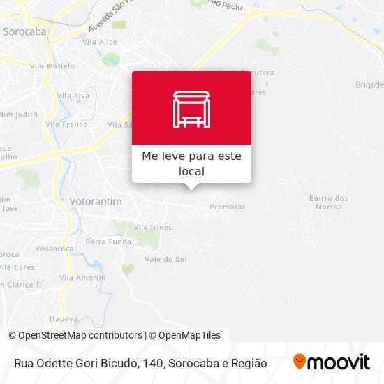 Rua Odette Gori Bicudo, 140 mapa