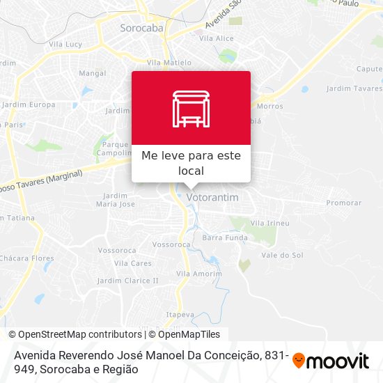 Avenida Reverendo José Manoel Da Conceição, 831-949 mapa