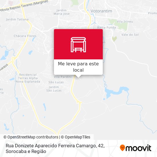 Rua Donizete Aparecido Ferreira Camargo, 42 mapa