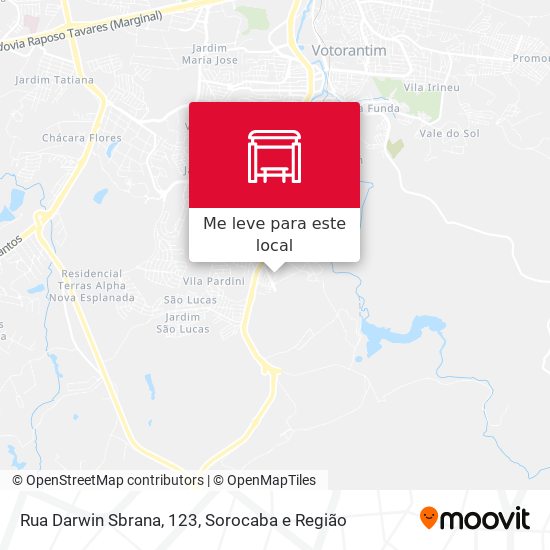 Rua Darwin Sbrana, 123 mapa