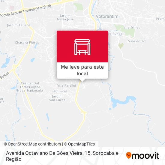 Avenida Octaviano De Góes Vieira, 15 mapa