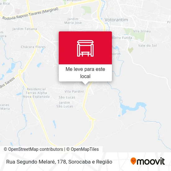 Rua Segundo Melaré, 178 mapa