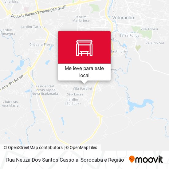 Rua Neuza Dos Santos Cassola mapa