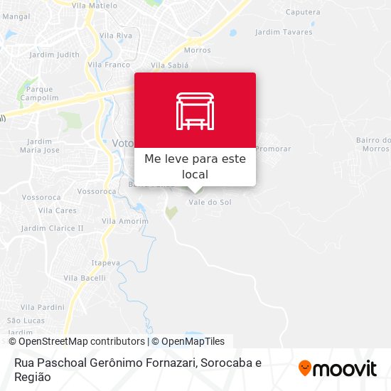 Rua Paschoal Gerônimo Fornazari mapa