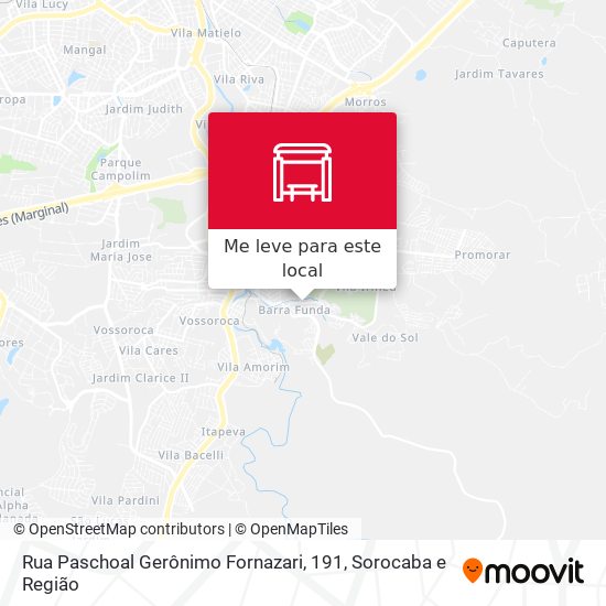 Rua Paschoal Gerônimo Fornazari, 191 mapa