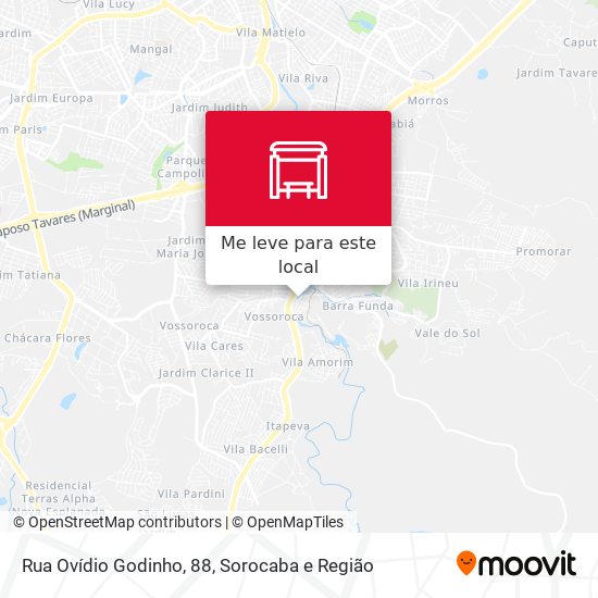 Rua Ovídio Godinho, 88 mapa