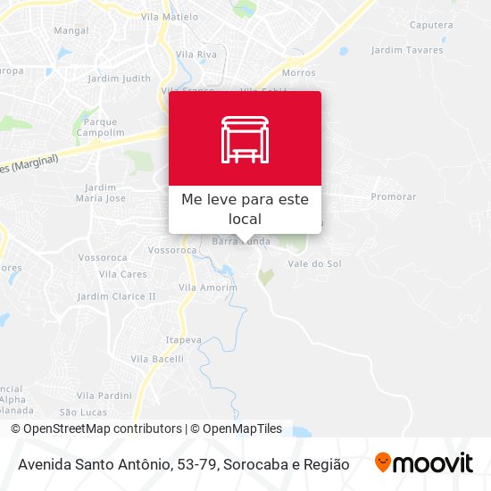 Avenida Santo Antônio, 53-79 mapa