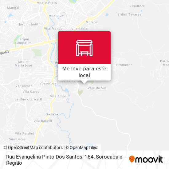 Rua Evangelina Pinto Dos Santos, 164 mapa