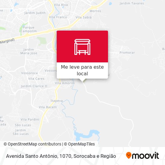 Avenida Santo Antônio, 1070 mapa