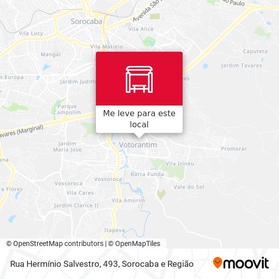 Rua Hermínio Salvestro, 493 mapa