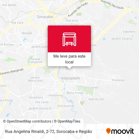 Rua Angelina Rinaldi, 2-72 mapa