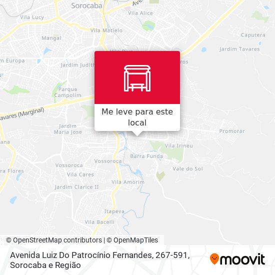 Avenida Luiz Do Patrocínio Fernandes, 267-591 mapa