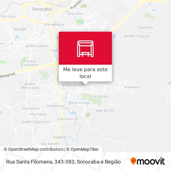 Rua Santa Filomena, 343-383 mapa