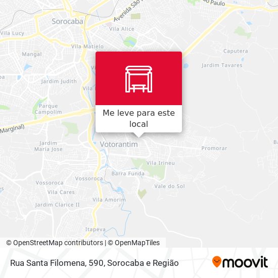 Rua Santa Filomena, 590 mapa