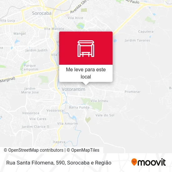 Rua Santa Filomena, 590 mapa