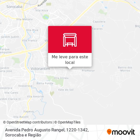Avenida Pedro Augusto Rangel, 1220-1342 mapa