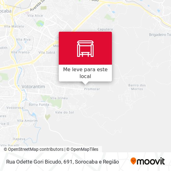 Rua Odette Gori Bicudo, 691 mapa