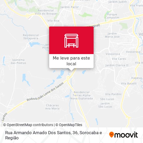 Rua Armando Amado Dos Santos, 36 mapa