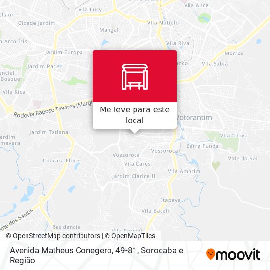 Avenida Matheus Conegero, 49-81 mapa