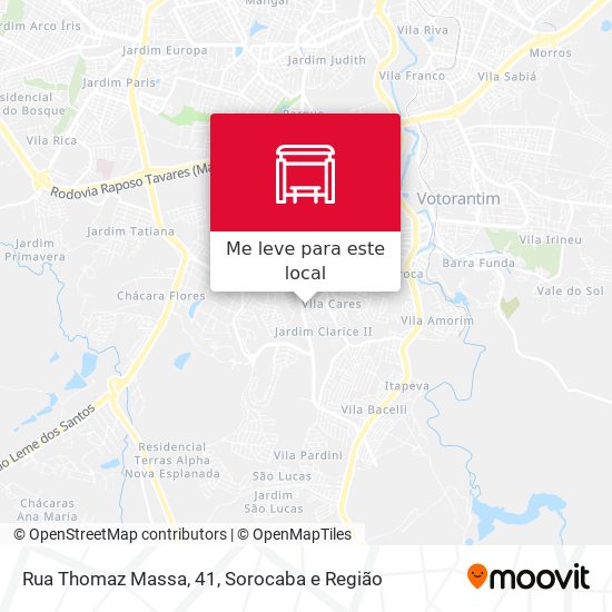 Rua Thomaz Massa, 41 mapa