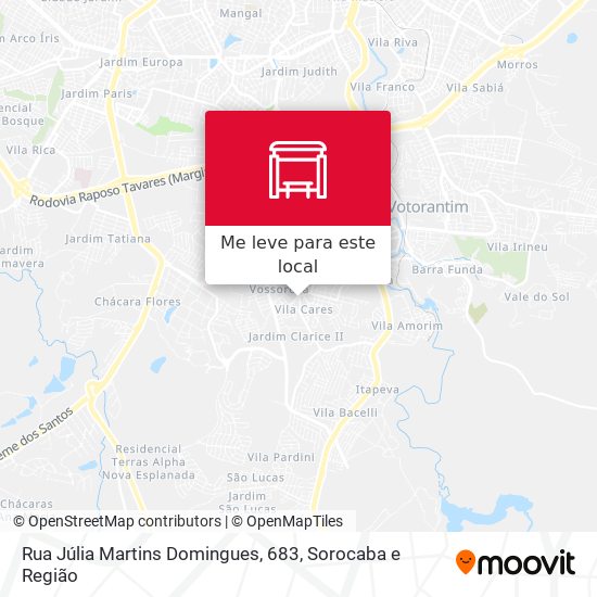 Rua Júlia Martins Domingues, 683 mapa