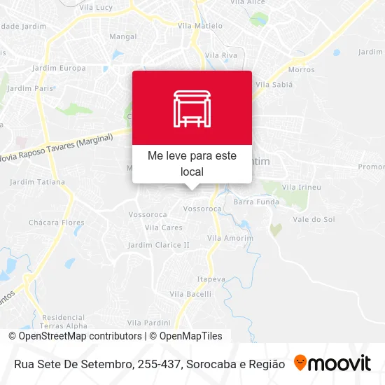 Rua Sete De Setembro, 255-437 mapa