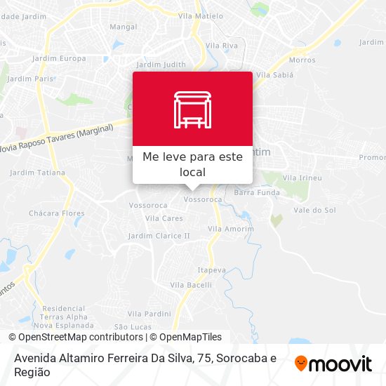 Avenida Altamiro Ferreira Da Silva, 75 mapa