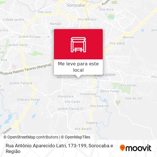 Rua Antônio Aparecido Latri, 173-199 mapa