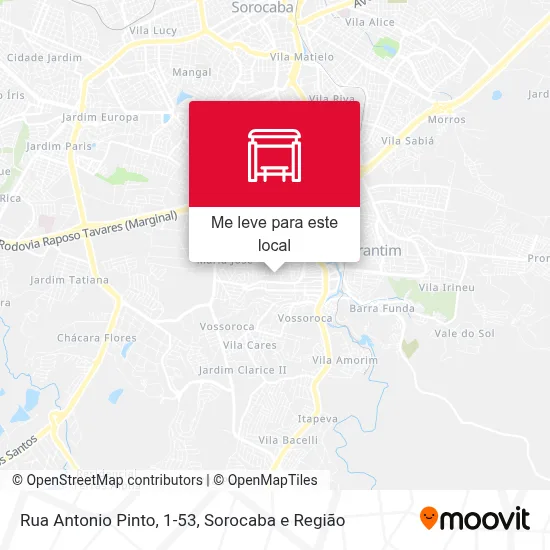 Rua Antonio Pinto, 1-53 mapa