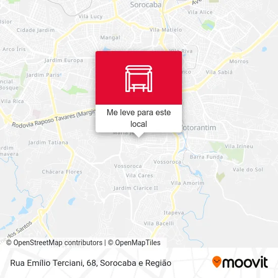 Rua Emílio Terciani, 68 mapa