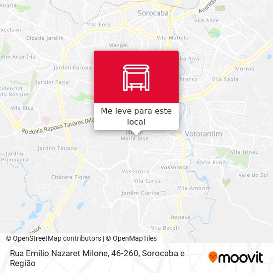 Rua Emílio Nazaret Milone, 46-260 mapa