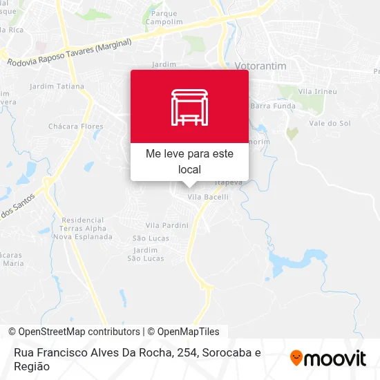 Rua Francisco Alves Da Rocha, 254 mapa