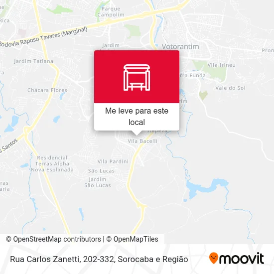 Rua Carlos Zanetti, 202-332 mapa